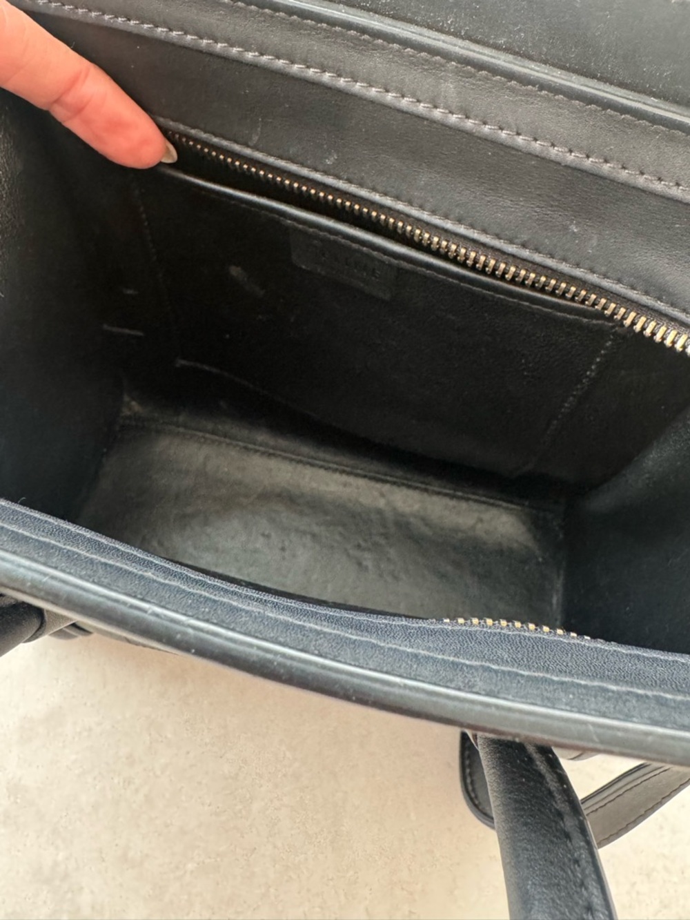 Celine Black Nano Crossbody with Gold Hardware. Phoebe Philo Era - Picture 9 of 13